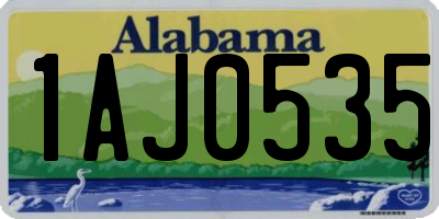 AL license plate 1AJ0535