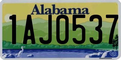AL license plate 1AJ0537