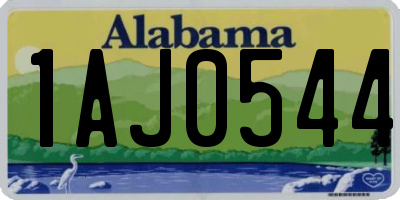 AL license plate 1AJ0544