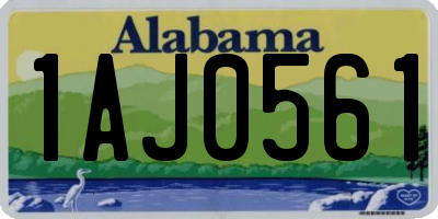 AL license plate 1AJ0561