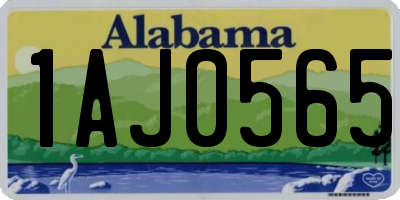 AL license plate 1AJ0565