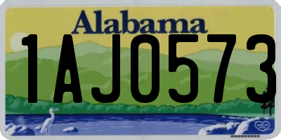 AL license plate 1AJ0573