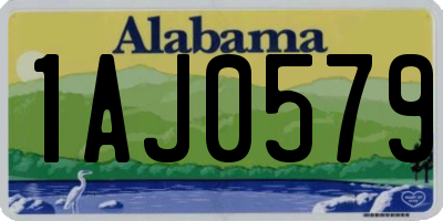 AL license plate 1AJ0579