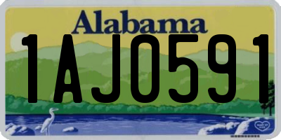 AL license plate 1AJ0591