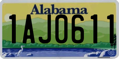 AL license plate 1AJ0611