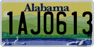 AL license plate 1AJ0613