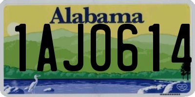 AL license plate 1AJ0614
