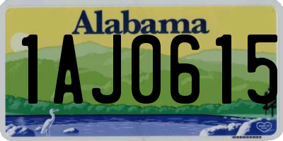 AL license plate 1AJ0615