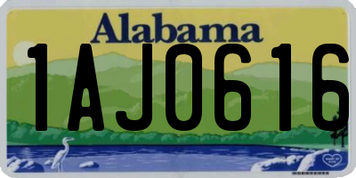 AL license plate 1AJ0616