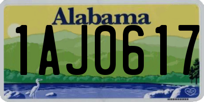 AL license plate 1AJ0617