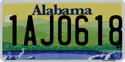 AL license plate 1AJ0618