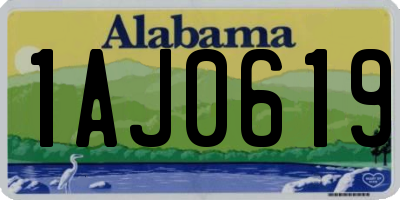 AL license plate 1AJ0619