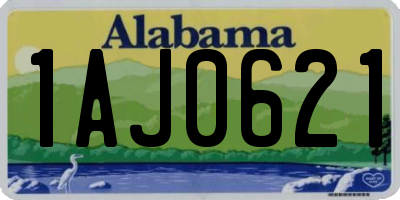 AL license plate 1AJ0621