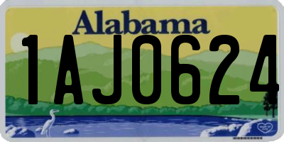 AL license plate 1AJ0624