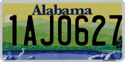 AL license plate 1AJ0627