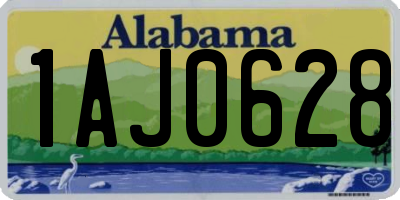 AL license plate 1AJ0628