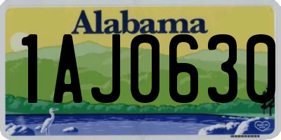 AL license plate 1AJ0630