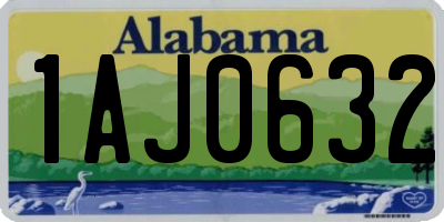 AL license plate 1AJ0632