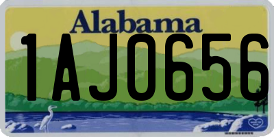 AL license plate 1AJ0656
