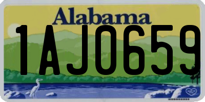 AL license plate 1AJ0659