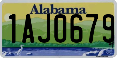 AL license plate 1AJ0679