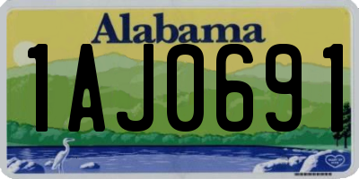 AL license plate 1AJ0691