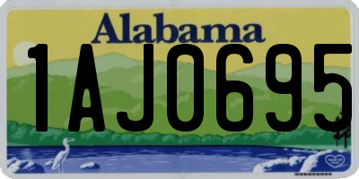 AL license plate 1AJ0695