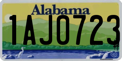 AL license plate 1AJ0723