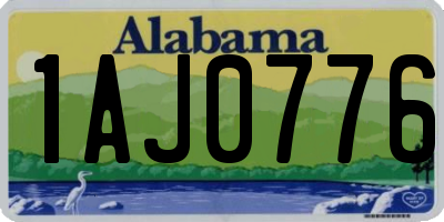 AL license plate 1AJ0776