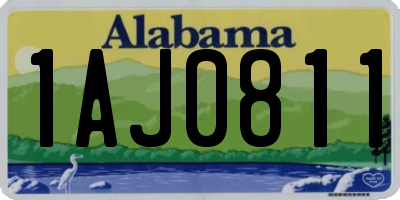 AL license plate 1AJ0811