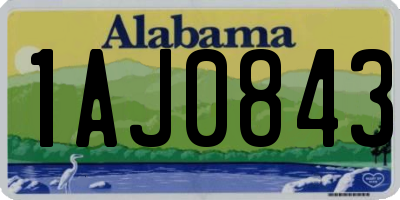 AL license plate 1AJ0843