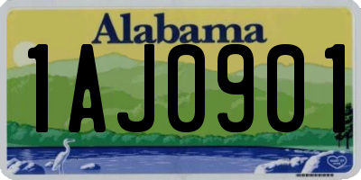 AL license plate 1AJ0901