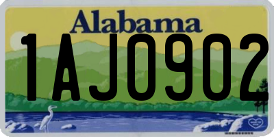 AL license plate 1AJ0902