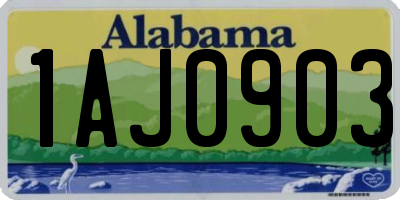 AL license plate 1AJ0903
