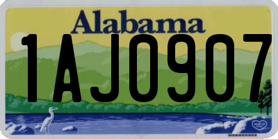 AL license plate 1AJ0907