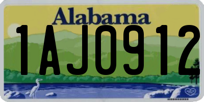 AL license plate 1AJ0912