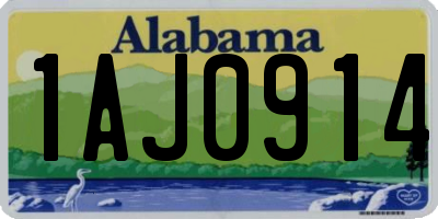 AL license plate 1AJ0914