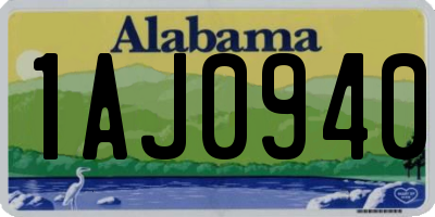 AL license plate 1AJ0940