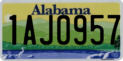 AL license plate 1AJ0957
