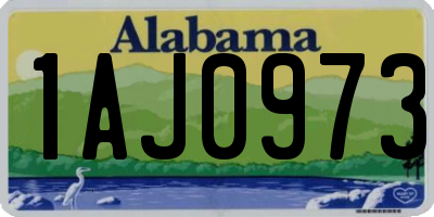AL license plate 1AJ0973