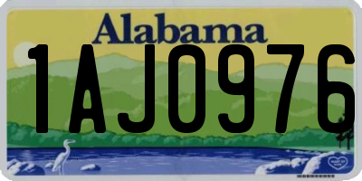 AL license plate 1AJ0976