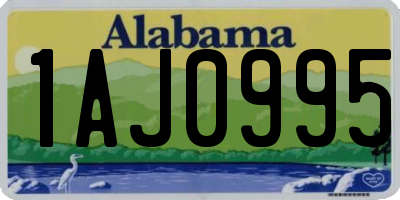 AL license plate 1AJ0995