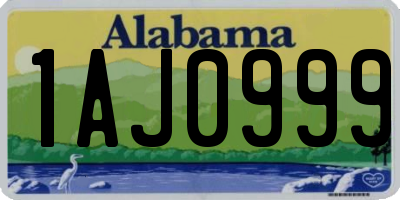 AL license plate 1AJ0999