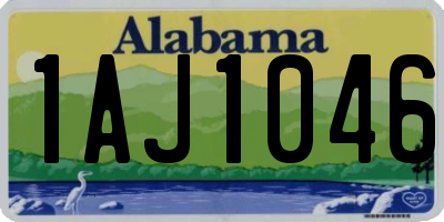 AL license plate 1AJ1046