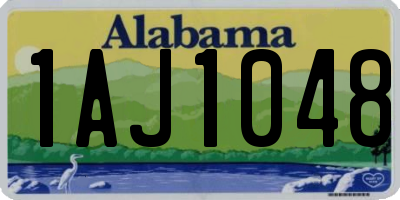 AL license plate 1AJ1048