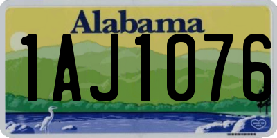AL license plate 1AJ1076
