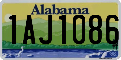 AL license plate 1AJ1086