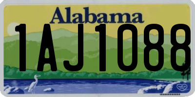 AL license plate 1AJ1088