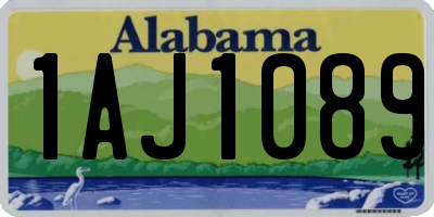 AL license plate 1AJ1089