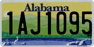 AL license plate 1AJ1095